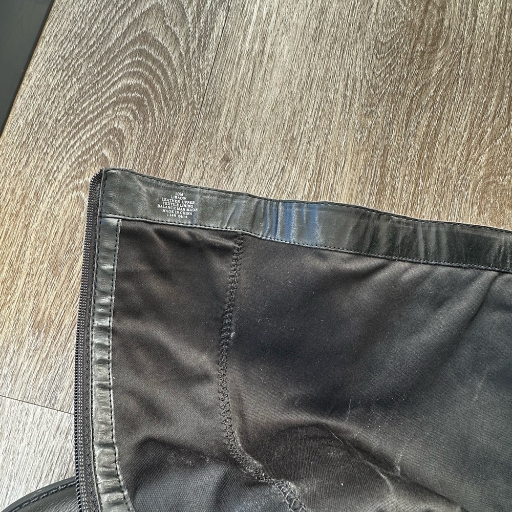 Nine West Black Leather Heeled Boots - Picture 6 of 7
